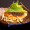 焼き鯖のキノコ餡かけ